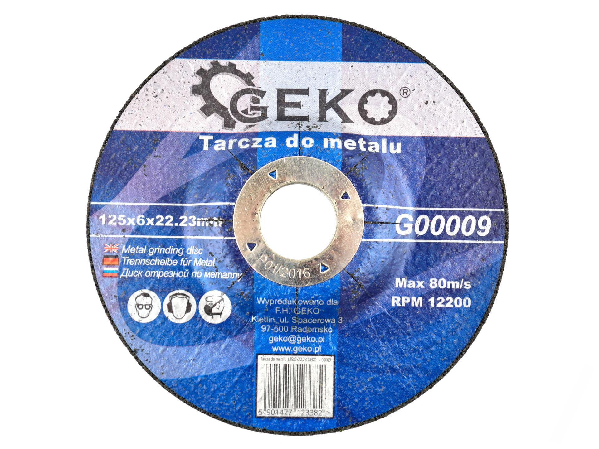 Kotúč na kov 125 x 6 x 22,23 mm S-F GEKO