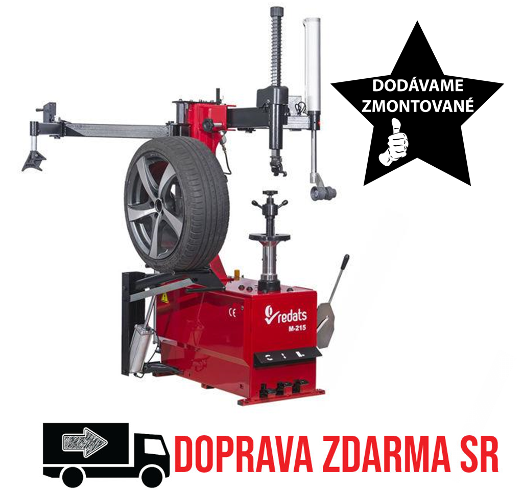 Vyzúvačka pneumatík poloautomatická s pomocným ramenom pre RUN-FLAT REDATS M-215